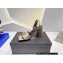 Versace Heel 9cm La Medusa Leather Sandals Gray 2023