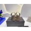 Versace Heel 9cm La Medusa Leather Sandals Gray 2023