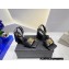 Versace Heel 9cm La Medusa Leather Sandals Black/Gold 2023
