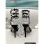Rene Caovilla Heel 9.5cm Rhinestones Sandals Roxanne Black/Silver