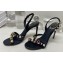 Rene Caovilla Heel 9.5cm Roxanne rhinestones amber Sandals Black