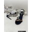 Rene Caovilla Heel 9.5cm Roxanne rhinestones amber Sandals Black