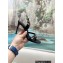 Rene Caovilla Heel 9.5cm Roxanne rhinestones amber Sandals Black