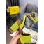 Fendi Baguette Show high-heeled clogs pony hair Green 2023
