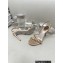 Rene Caovilla Heel 9.5cm Roxanne rhinestones amber Sandals Beige