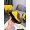 Fendi Baguette Show medium-heel clogs pony hair Black/Yellow/Brown 2023