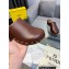 Fendi Baguette Show medium-heel clogs leather Brown 2023