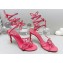 Rene Caovilla Heel 9.5cm Margot crystal Sandals butterflies Pink