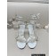 Rene Caovilla Heel 9.5cm Margot crystal Sandals butterflies White