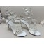 Rene Caovilla Heel 9.5cm Margot crystal Sandals butterflies White