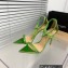 Gianvito Rossi Heel 10.5cm MONTECARLO Sandals Green with crystals 2023