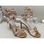 Rene Caovilla Heel 9.5cm Margot crystal Sandals butterflies Gold