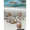 Rene Caovilla Heel 9.5cm Margot crystal Sandals butterflies Gold
