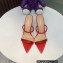 Gianvito Rossi Heel 10.5cm CANNES Sandals Red with crystals 2023