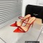 Gianvito Rossi Heel 10.5cm CANNES Sandals Red with crystals 2023
