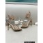 Rene Caovilla Heel 9.5cm Margot crystal Sandals butterflies Gold