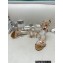 Rene Caovilla Heel 9.5cm Margot crystal Sandals butterflies Gold