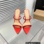 Gianvito Rossi Heel 13cm Platform 3.5cm CANNES Sandals Red with crystals 2023