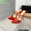 Gianvito Rossi Heel 13cm Platform 3.5cm CANNES Sandals Red with crystals 2023