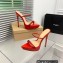Gianvito Rossi Heel 13cm Platform 3.5cm CANNES Sandals Red with crystals 2023