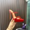 Gianvito Rossi Heel 13cm Platform 3.5cm CANNES Sandals Red with crystals 2023