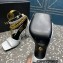 Versace Heel 10.5cm Mismatched Medusa Chain Leather Sandals White 2023