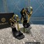 Versace Heel 10.5cm Mismatched Medusa Chain Leather Sandals Black 2023