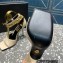 Versace Heel 10.5cm Mismatched Medusa Chain Leather Sandals Beige 2023