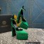 Versace Heel 15.5cm Platform 5.5cm Aevitas Pointy stud Pumps Satin Green 2023