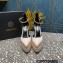 Versace Heel 15.5cm Platform 5.5cm Aevitas Pointy stud Pumps Satin Beige 2023