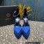 Versace Heel 15.5cm Platform 5.5cm Aevitas Pointy stud Pumps Satin Blue 2023