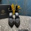 Versace Heel 15.5cm Platform 5.5cm Aevitas Pointy stud Pumps Satin Black 2023