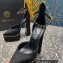Versace Heel 15.5cm Platform 5.5cm Aevitas Pointy stud Pumps Satin Black 2023
