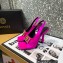 Versace Heel 10.5cm Medusa Crystal Sandals Satin Fuchsia 2023
