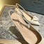 Prada Heel 5.5cm flower-appliqué Slingback Pumps Beige 2023