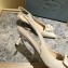 Prada Heel 5.5cm flower-appliqué Slingback Pumps Beige 2023