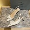 Prada Heel 5.5cm flower-appliqué Slingback Pumps White 2023