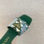 Prada Triangolo Ibiscus Flat Slide Sandals Green 2023