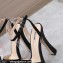 Miu Miu Heel 14cm Satin platform sandals with bow Black 2023