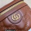 Gucci GG Matelassé top handle mini bag ‎723770 Brown 2023
