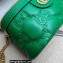 Gucci GG Matelassé top handle mini bag ‎723770 Green 2023