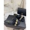 Chanel Pearl and Bow Lambskin Mules G40132 Black 2023