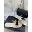 Chanel Pearl and Bow Lambskin Mules G40132 White 2023