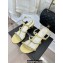 Chanel Chain Lambskin and Metal Sandals G39645 Light Yellow 2023