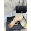 Chanel Chain Lambskin and Metal Sandals G39645 Light Yellow 2023
