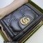 Gucci GG Matelassé card case wallet ‎723786 Black 2023