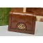 Gucci GG Matelassé card case wallet ‎723786 Brown 2023