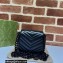Gucci GG Marmont matelassé belt bag ‎‎739599 Black 2023