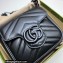 Gucci GG Marmont matelassé belt bag ‎‎739599 Black 2023