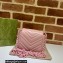 Gucci GG Marmont matelassé belt bag ‎‎739599 Pink 2023